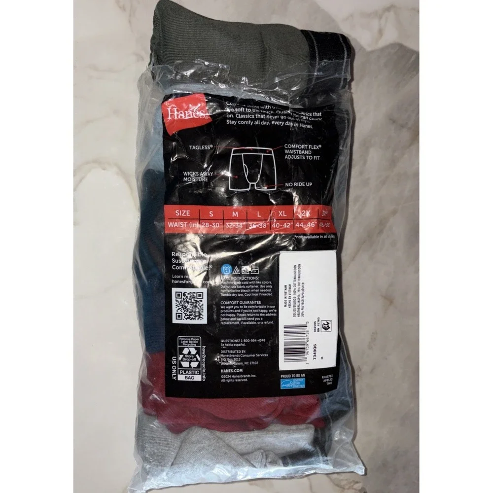 Hanes Tagless Boxer Briefs - Mens's Medium 32-34